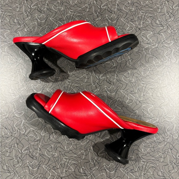 John Fluevog Shoes - John Fluevog Red DEDE Mule Size 7
